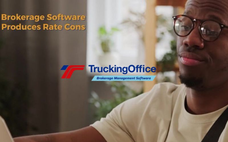 TruckingOffice Brokerage Software Produces Rate Cons
